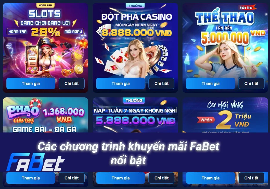 Các chương trình khuyến mãi FaBet nổi bật